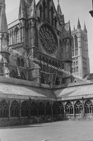 TRANSEPT & TOWERS FROM N.E. CORNER OF CLOISTERS